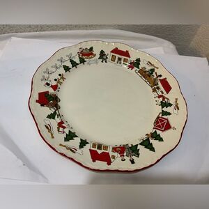 Mason's Christmas Village Dinner Plate 10 3/4” G8